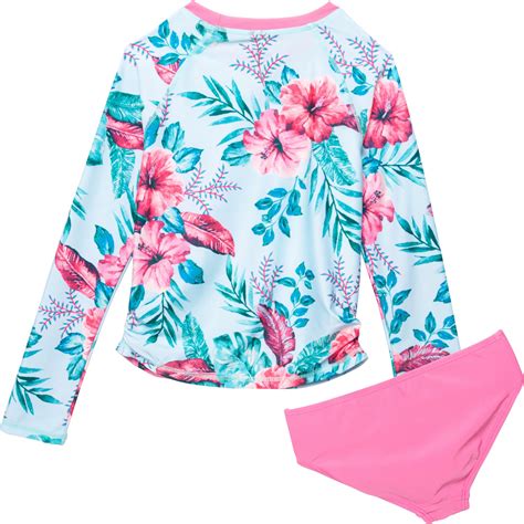 Pipeline Rash Guard And Bikini Bottoms Set For Big Girls Save 50