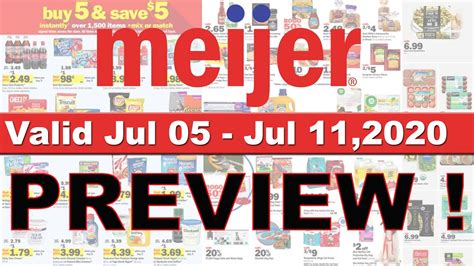 Meijer Ad Preview Jul Meijer Weekly Ad Buy Save