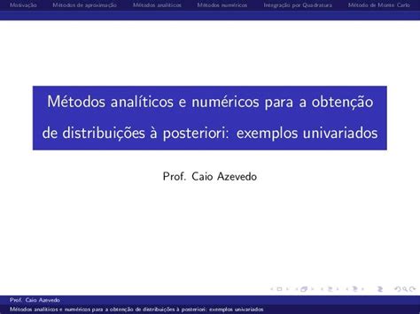 Pdf M Etodos Anal Ticos E Num Ericos Para A Obtenc Ao De Cnaber Metodos Numericos Ib S