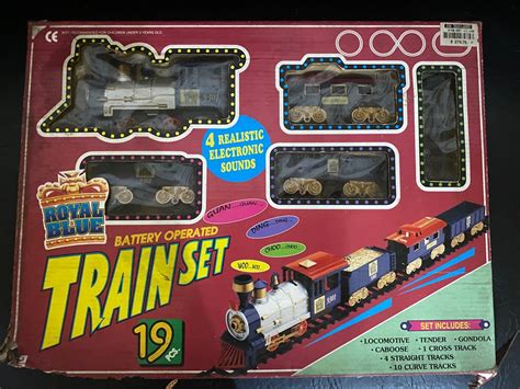 Vintage Royal Blue Train Set Hobbies And Toys Memorabilia