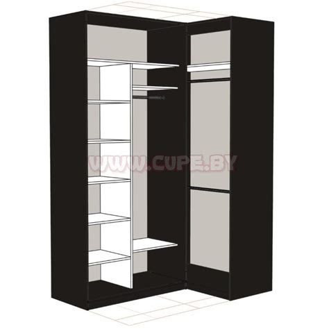 Заказать шкаф-купе угловой, г-образный.