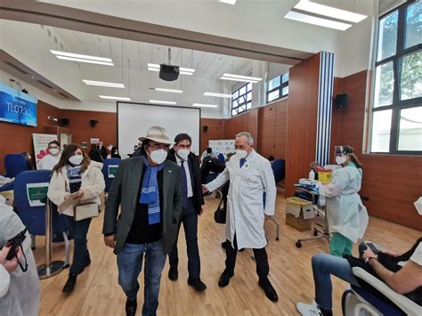 Roma Albano In Visita Al Centro Vaccinale Dell Istituto Spallanzani