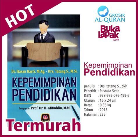 Jual Buku Kepemimpinan Pendidikan Di Lapak Grosir Al Quran Bukalapak