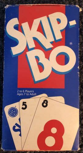 Vintage Mattel Skip Bo Card Game Made In Usa Ages Ebay