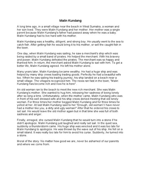 Malin Kundang Pdf