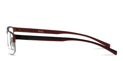 Revel Owl Burgundy W Red Prescription Eyeglasses