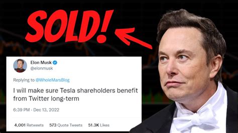 Elon Musk Sells Billions In Stock Prior To Board Meeting Youtube