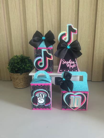 Kit 40 Personalizados Tik Tok Elo7 Produtos Especiais