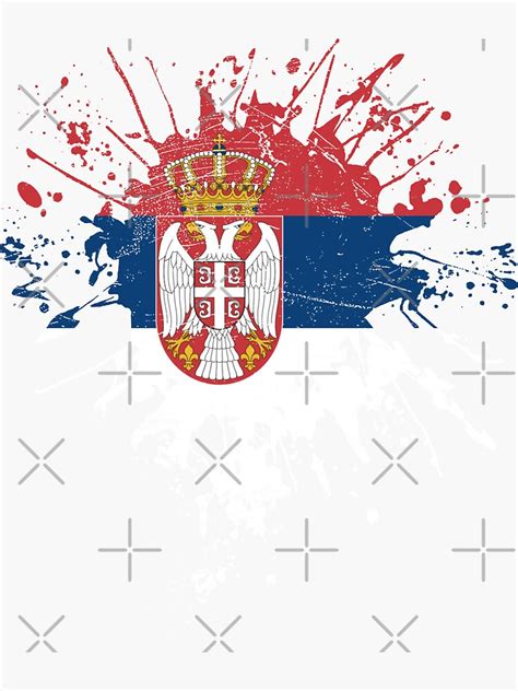 Serbian Flag Sticker For Sale By Mila1946 Redbubble