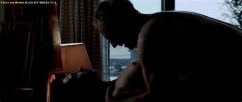 Naked Carice Van Houten In Black Butterflies