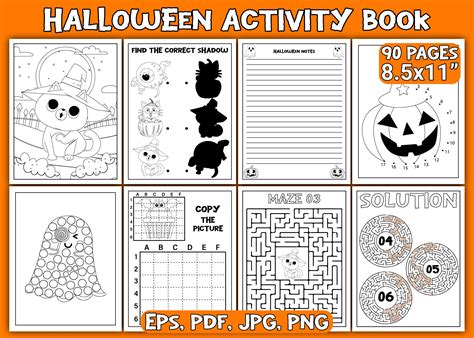 Halloween Activity Pages for Kids Graphic by Asma StoreCreative Fabrica