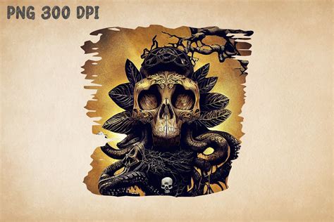 Skull And Tree Art 5 Graphic By Ricco Art Creative Fabrica