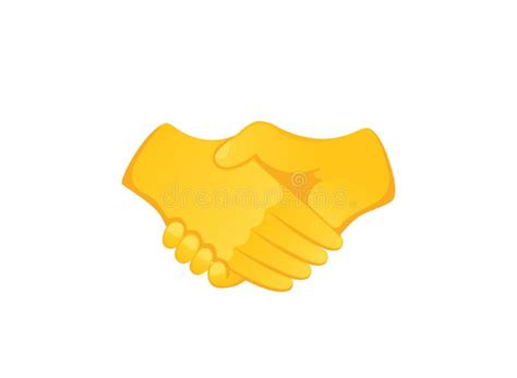 Handshake Icon Of Various Skin Tones Hand Gesture Emoji Vector Stock