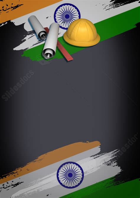 Flag Of India Page Border And Printable Background in Word - Slidesdocs