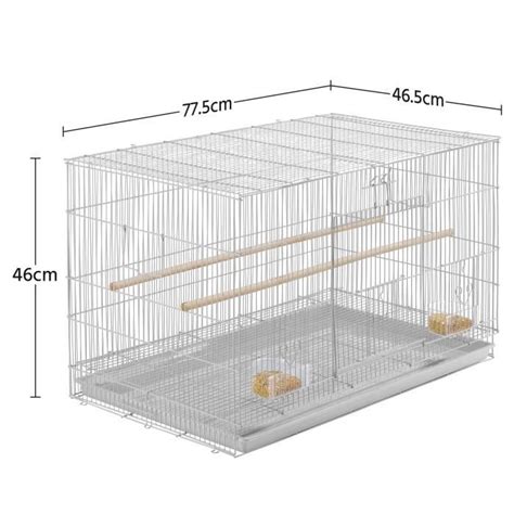 Yaheetech Grande Cage Oiseaux Empilable Avec Perchoirs Pour