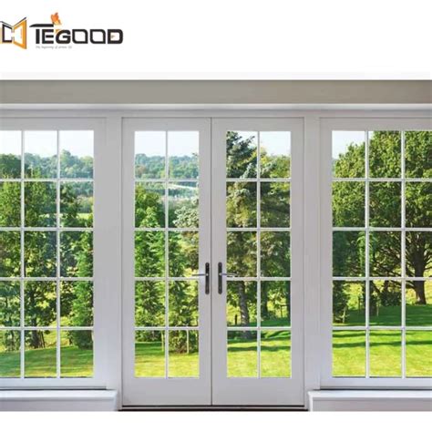 Thermal Break Aluminum Windows Double Glazing French Window Aluminium