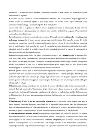 Relazione Tecnica Progetto Riqualificazione Fortificazioni Umbertine PDF