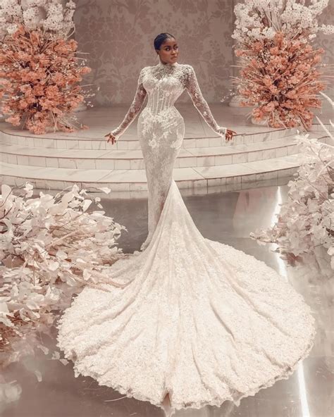 mermaid wedding gowns with sleeves 10