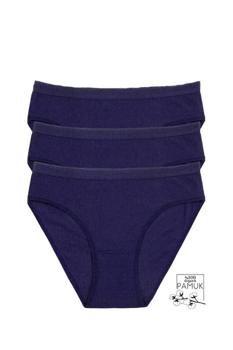 Kad N Lacivert Pamuklu Likral Bikini K Lot L Paket Armonika G Nl K Trend Ve K