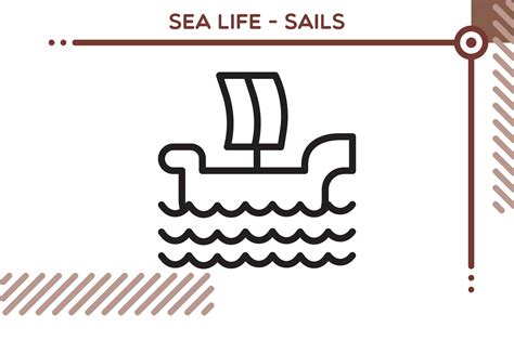 Sea Life Icon Sails Graphic By Freddyadho · Creative Fabrica