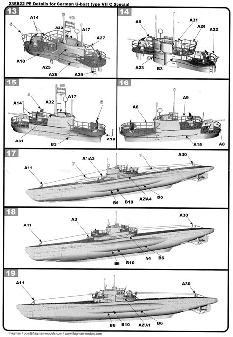 Flagman Tzteile F R Deutsche U Boot Typ Vii C Special Version