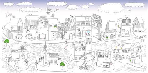 Art Diagram of a Small Town