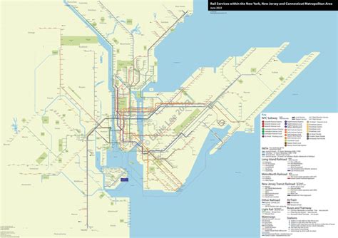 All New York City Rail on One Map (except CT) (@LouisLee2017) : r/nycrail