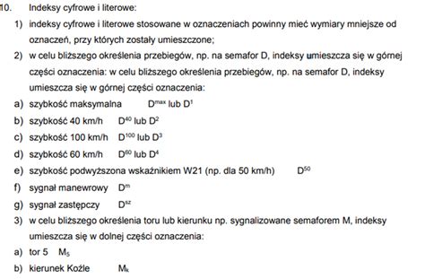 Indeks prędkości szybkości kolejowe lekcje pl