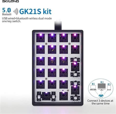 Gk S Gk Hot Wwappable Bluetooth Dual Mode Pcb Custom Mechanical Keyboard Numpad Kit Rgb Smd