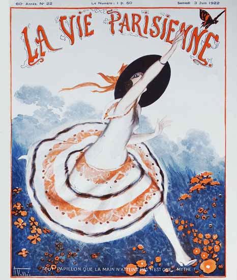 La Vie Parisienne 1922 Papillon Sex Appeal Mad Men Art Vintage Ad Art Collection