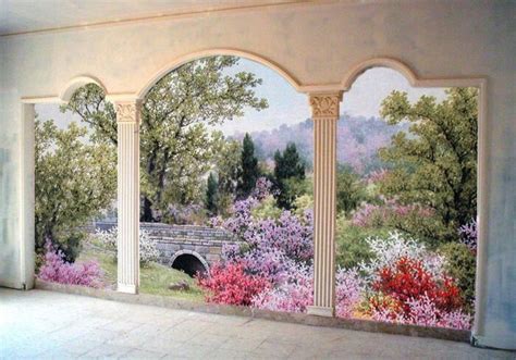 Роспись стен | Mural wall art, Garden mural, Wall murals painted