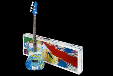 Damien Hirst Flea From Red Hot Chili Peppers Spun Bass Guitars