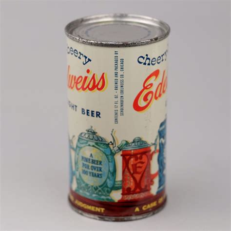 edelweiss light beer   oz cheery beery flat top schoenhofen