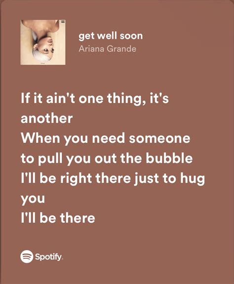 Get Well Soon Ariana Grande In 2024 Just Lyrics Song Recommendations