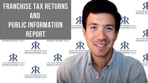 Franchise Tax Returns And Public Information Report Pir Filing In Texas Youtube