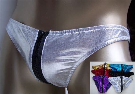 K365 MENs Sexy Metallic BIKINI Zipper POUCH Lot Sale EBay
