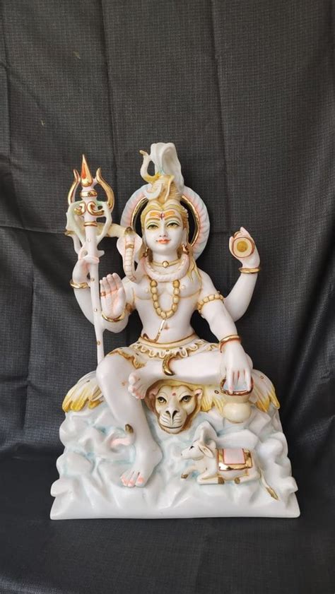 Marble Dust Shiva Statue At Rs 9000 Marble Shiv Murti In Jaipur ID