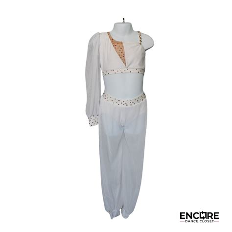 Elegant White Lyrical Costume – Encore Dance Closet