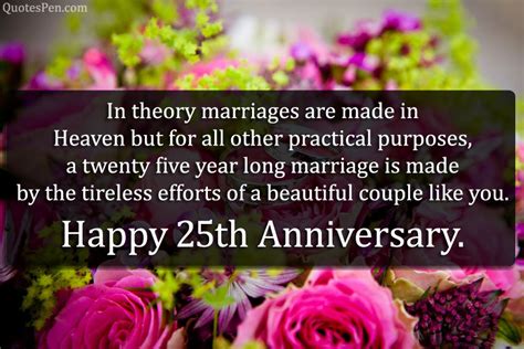 25th Wedding Anniversary Wishes Quotes Happy Silver Jubilee Artofit