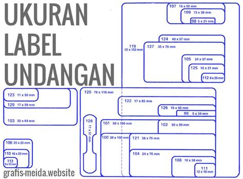 Detail Ukuran Label Undangan Nikah Koleksi Nomer