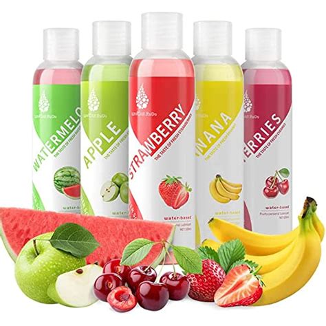 Edible Fruit Flavored Lube Personal Lubricant Water Based Long Lasting Sex Lube For Oral Sex