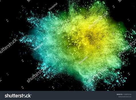Multi Color Powder Explosion On Black Stock Photo 1103070164 | Shutterstock