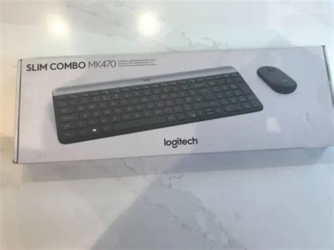 Logitech Mk470 Slim Wireless Keyboard And Mouse Combo Uk Layout