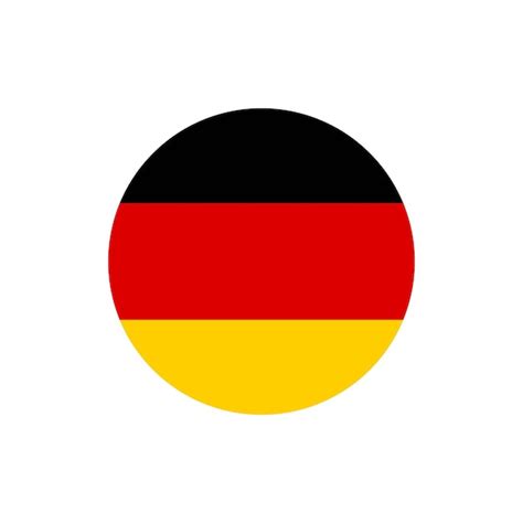 Premium Vector Flag Of Germany Round Icon Badge Or Button German