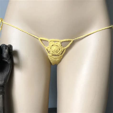 BIKINI Brasile O De Ganchillo Para Mujer Parte Inferior De Bikini De Playa Microtanga Traje De