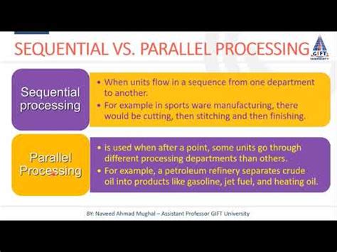 Process Costing Parallel Processing Sequential Processing Youtube