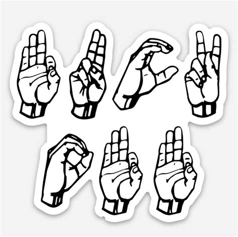 Sign Language FUCK OFF Weatherproof Sticker ASL Fuck Off Sticker Etsy