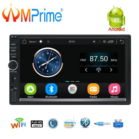 AMPrime 2 Din Android Car Radio GPS Navigation 7 2din Universal Car