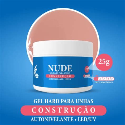 Gel Autonivelante Hard Nude g Psiu Completa Beleza Loja de Alongamento de Unhas Acessórios