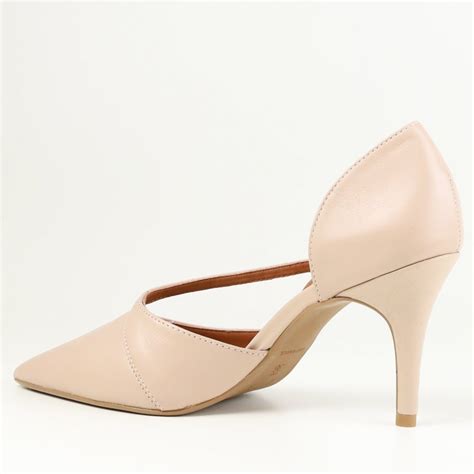 Sapato Feminino Lia Line Scarpin Salto Fino Lia Line Nude Compre Agora Dafiti Brasil